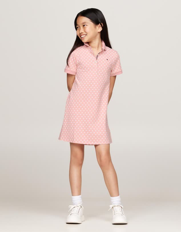 Allover Print Polo Dress - Kids