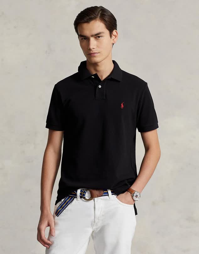 Custom Slim Fit Mesh Polo